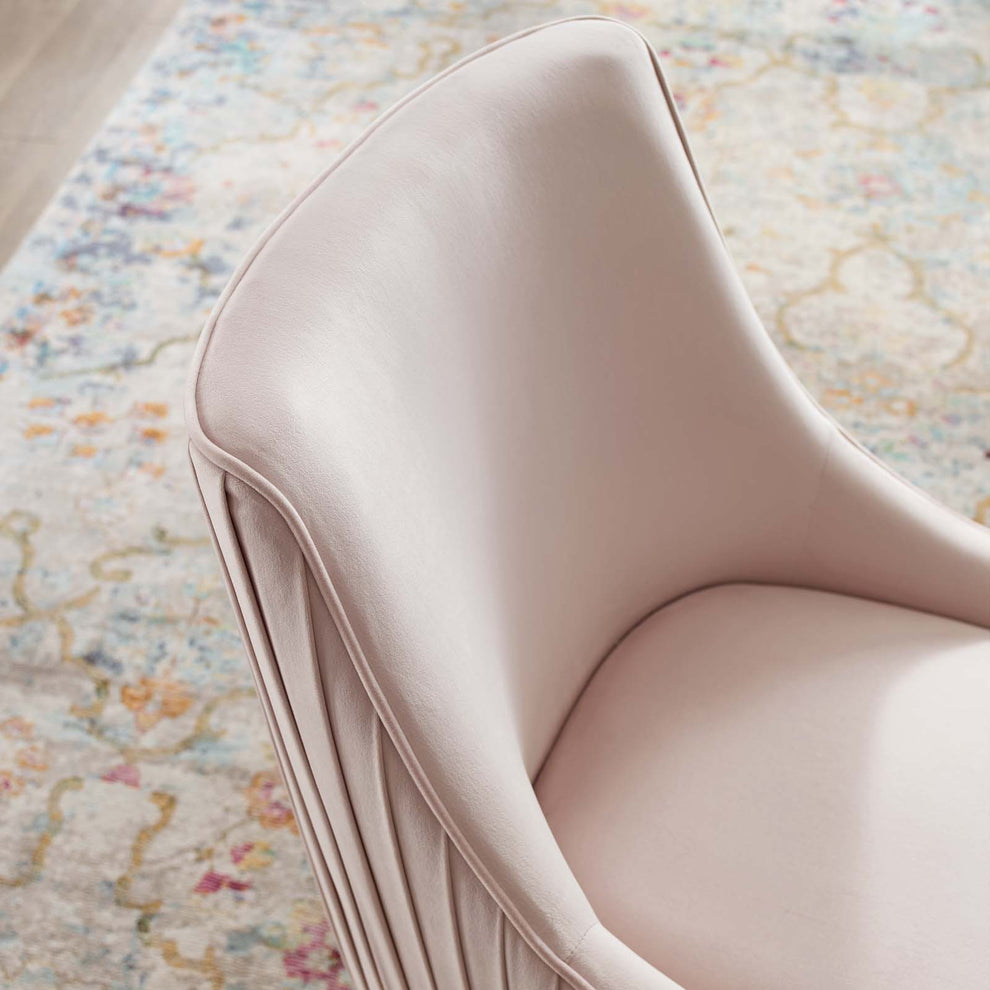 Modway Discern Pleated Back Upholstered Performance Velvet Dining Chair - EEI-3509 | Dining Chairs | Modishstore - 29
