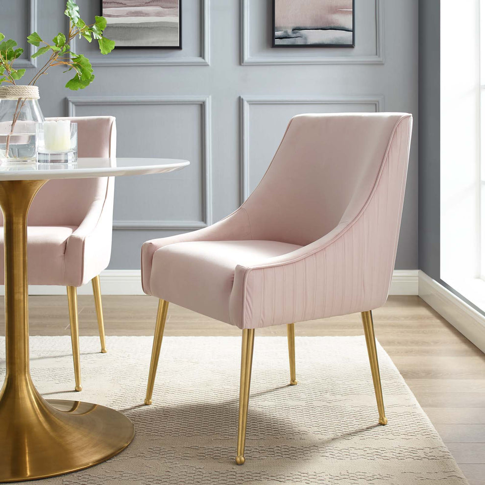 Modway Discern Pleated Back Upholstered Performance Velvet Dining Chair - EEI-3509 | Dining Chairs | Modishstore - 28