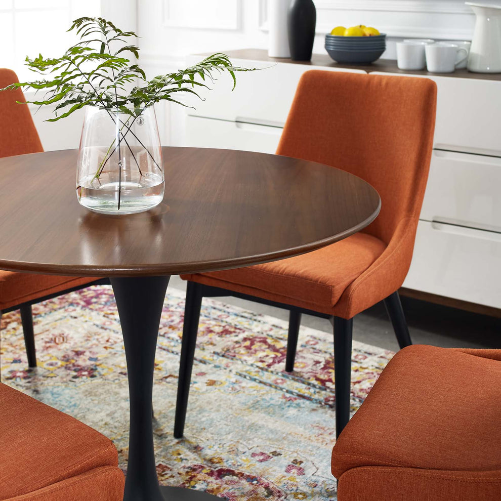 Modway Lippa 36" Round Walnut Dining Table - EEI-3519 | Dining Tables | Modishstore - 3