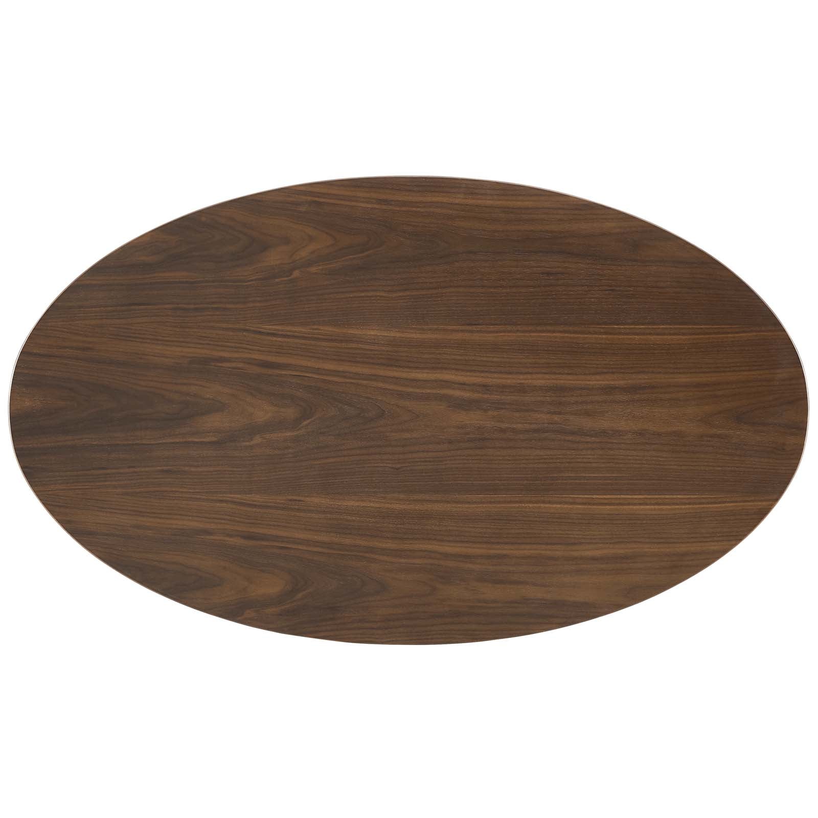 Modway Lippa 48" Oval Walnut Dining Table | Dining Tables | Modishstore-3