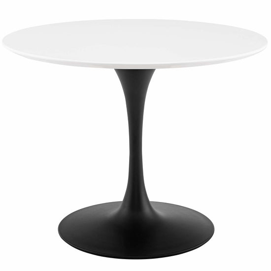 Modway Lippa 40" Round Wood Dining Table EEI3521 Black White