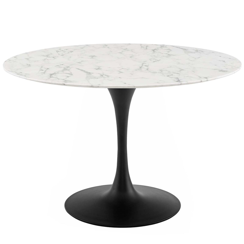 Modway Lippa 47" Round Artificial Marble Dining Table-EEI-3527 - EEI-3527 | Dining Tables | Modishstore - 2