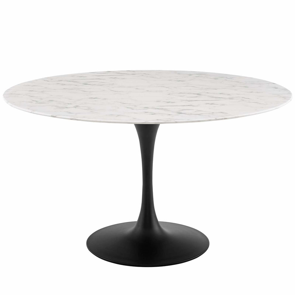 Modway Lippa 54" Round Artificial Marble Dining Table - EEI-3528 | Dining Tables | Modishstore - 2