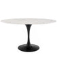 Modway Lippa 60" Oval Artificial Marble Dining Table - EEI-3531 | Dining Tables | Modishstore - 2