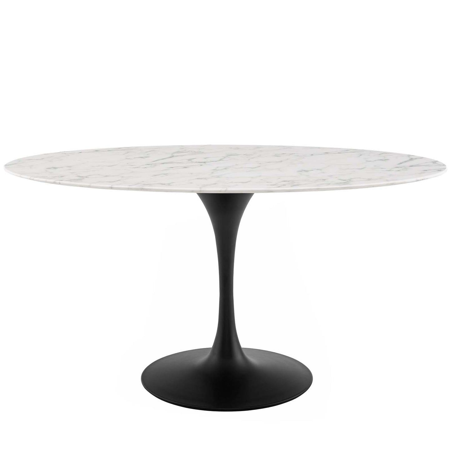 Modway Lippa 60" Oval Artificial Marble Dining Table - EEI-3531 | Dining Tables | Modishstore - 2