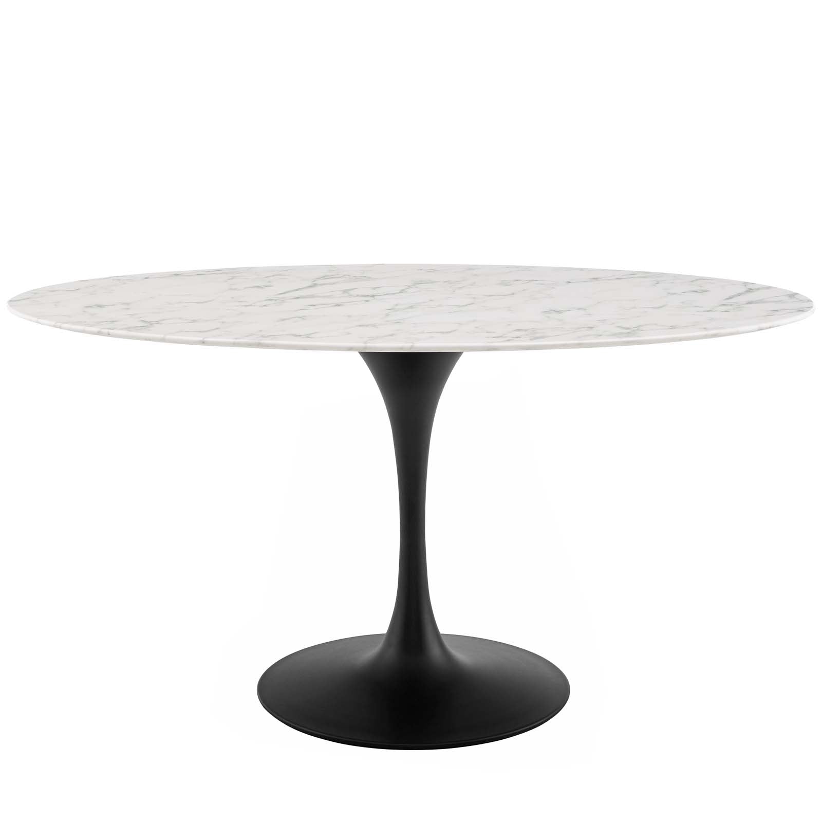 Modway Lippa 60" Oval Artificial Marble Dining Table - EEI-3531 | Dining Tables | Modishstore - 2