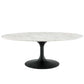 Modway Lippa 48" Oval-Shaped Artificial Marble Coffee Table-EEI-3537 - EEI-3537 | Coffee Tables | Modishstore - 2
