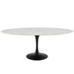 Modway Lippa 78" Oval Artificial Marble Dining Table - EEI-3542 | Dining Tables | Modishstore - 2