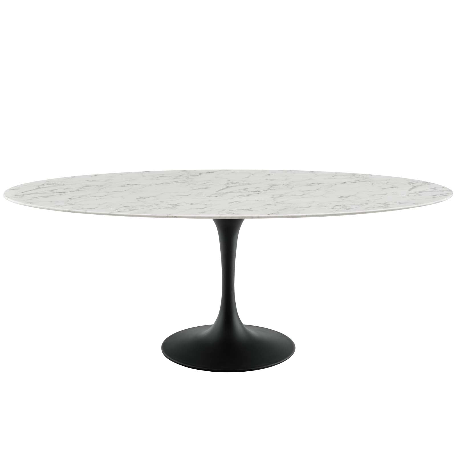 Modway Lippa 78" Oval Artificial Marble Dining Table - EEI-3542 | Dining Tables | Modishstore - 2