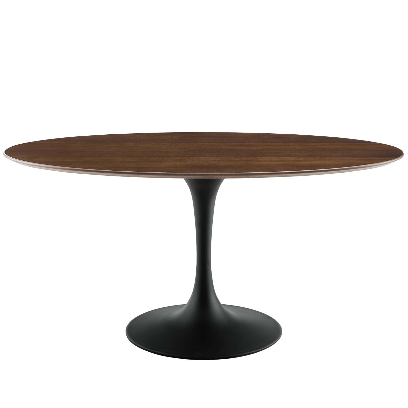Modway Lippa 60" Oval Walnut Dining Table | Dining Tables | Modishstore-2