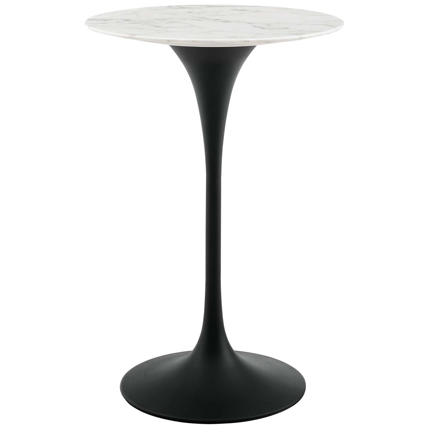 Modway Lippa 28" Round Artificial Marble Bar Table | Bar Table | Modishstore-2
