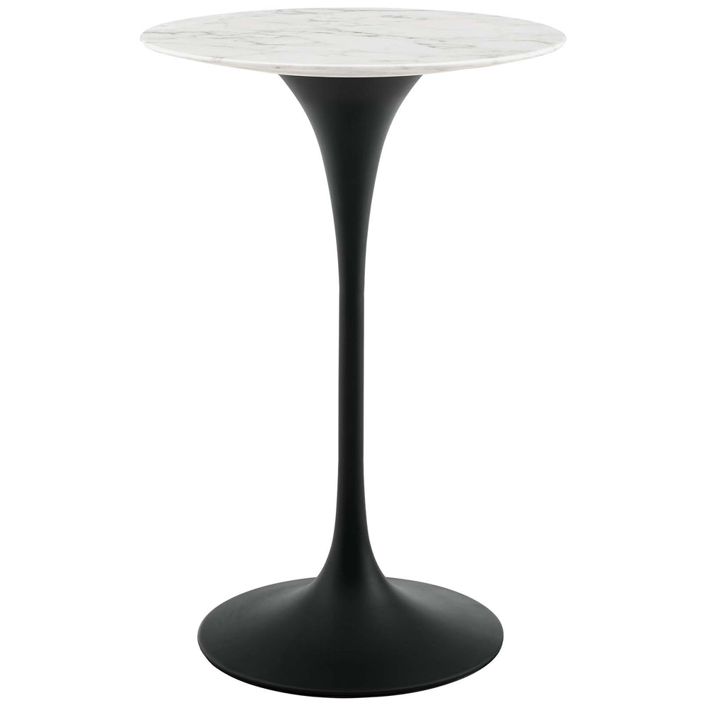 Modway Lippa 28" Round Artificial Marble Bar Table - EEI-3547 | Bar Tables | Modishstore - 2