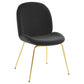 Modway Scoop Gold Stainless Steel Leg Performance Velvet Dining Chair - EEI-3548 | Dining Chairs | Modishstore - 6