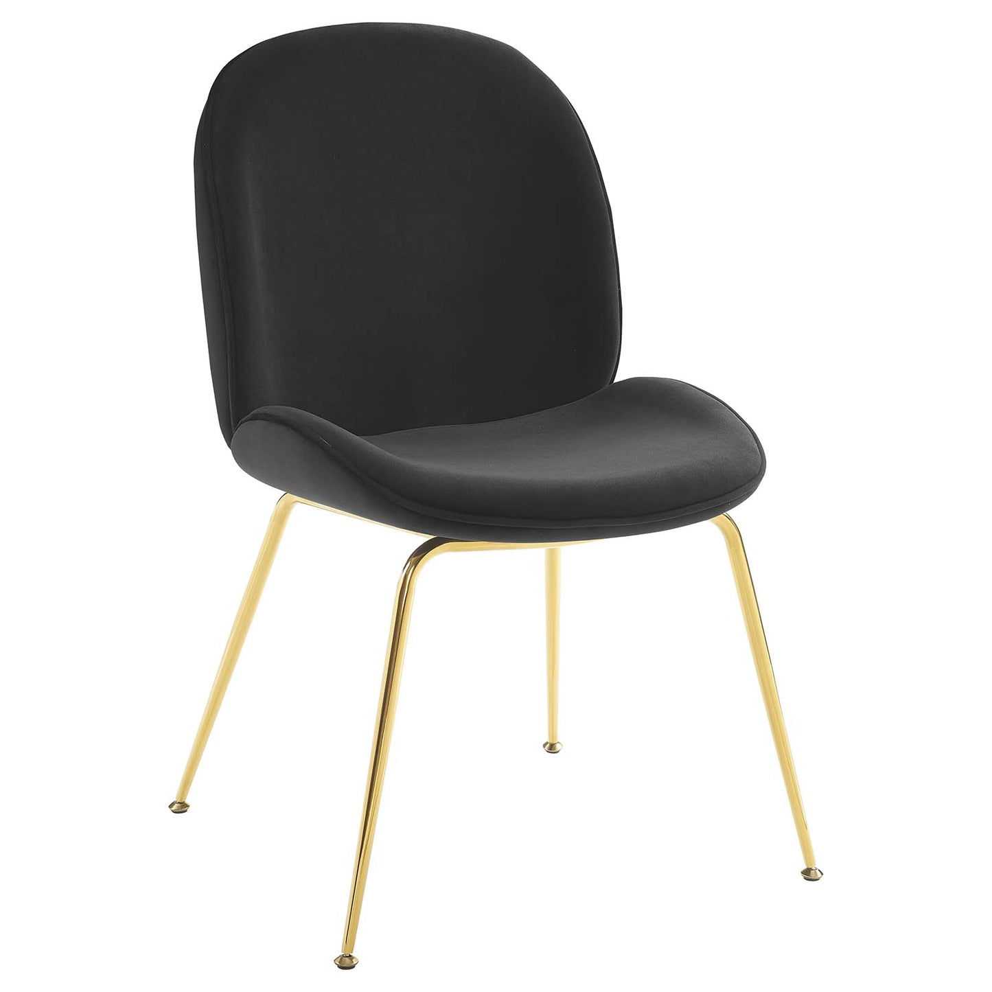 Modway Scoop Gold Stainless Steel Leg Performance Velvet Dining Chair - EEI-3548 | Dining Chairs | Modishstore - 6