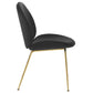 Modway Scoop Gold Stainless Steel Leg Performance Velvet Dining Chair - EEI-3548 | Dining Chairs | Modishstore - 3