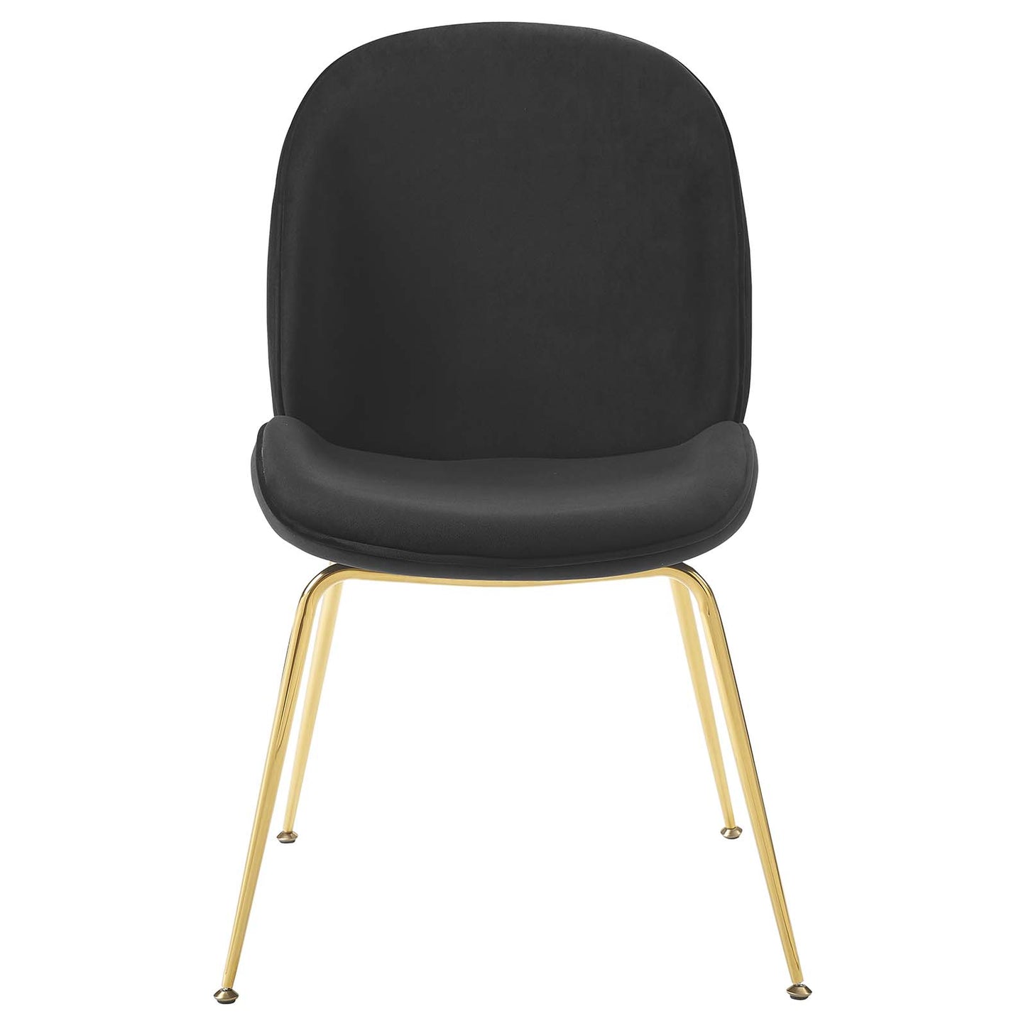 Modway Scoop Gold Stainless Steel Leg Performance Velvet Dining Chair | Dining Chairs | Modishstore-4