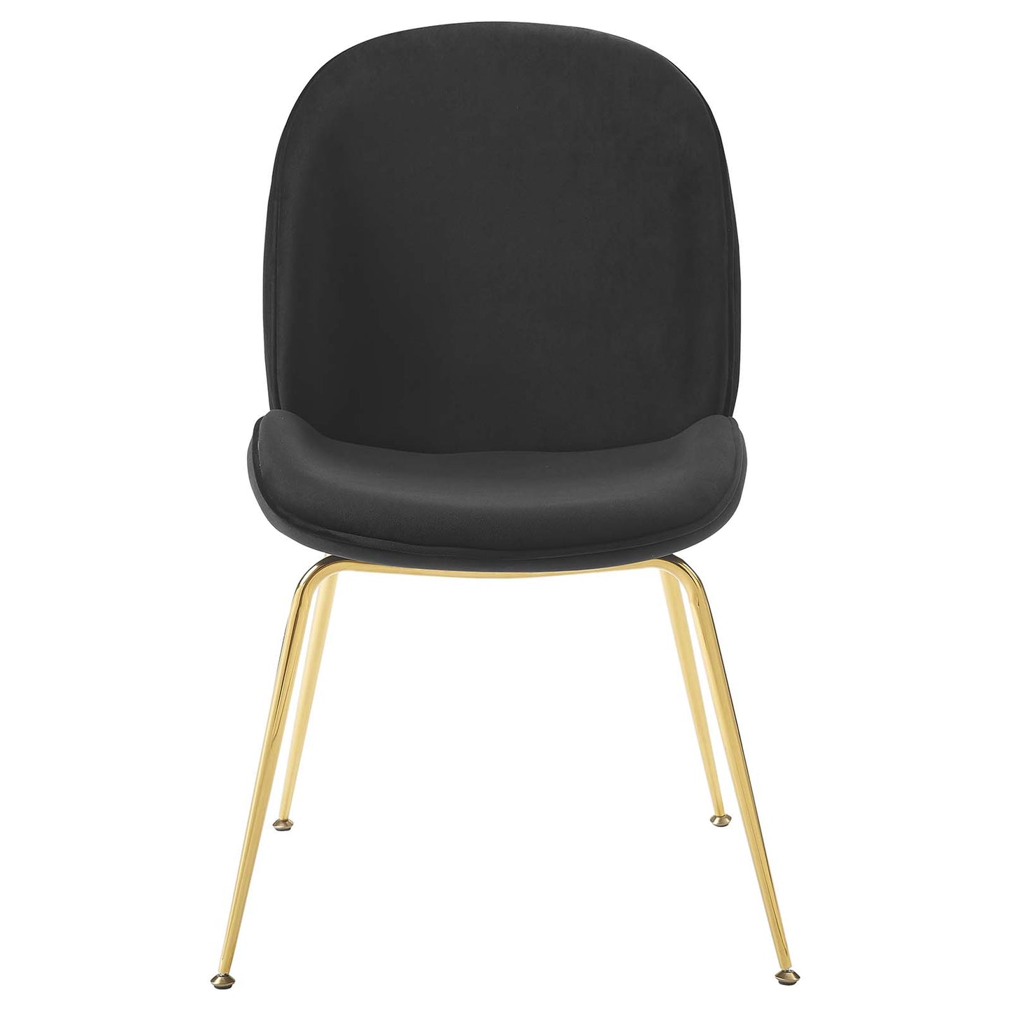 Modway Scoop Gold Stainless Steel Leg Performance Velvet Dining Chair - EEI-3548 | Dining Chairs | Modishstore - 4