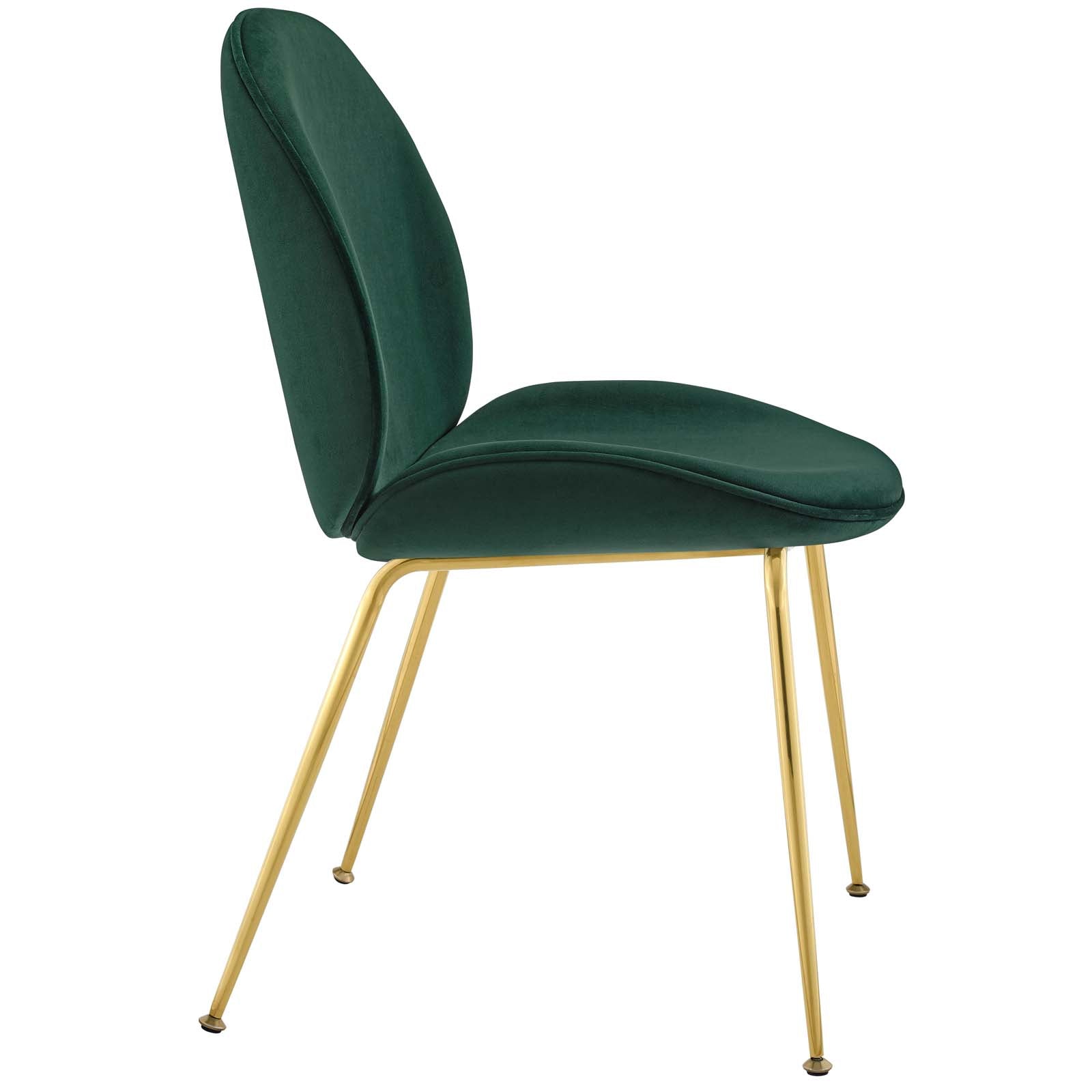Modway Scoop Gold Stainless Steel Leg Performance Velvet Dining Chair - EEI-3548 | Dining Chairs | Modishstore - 17