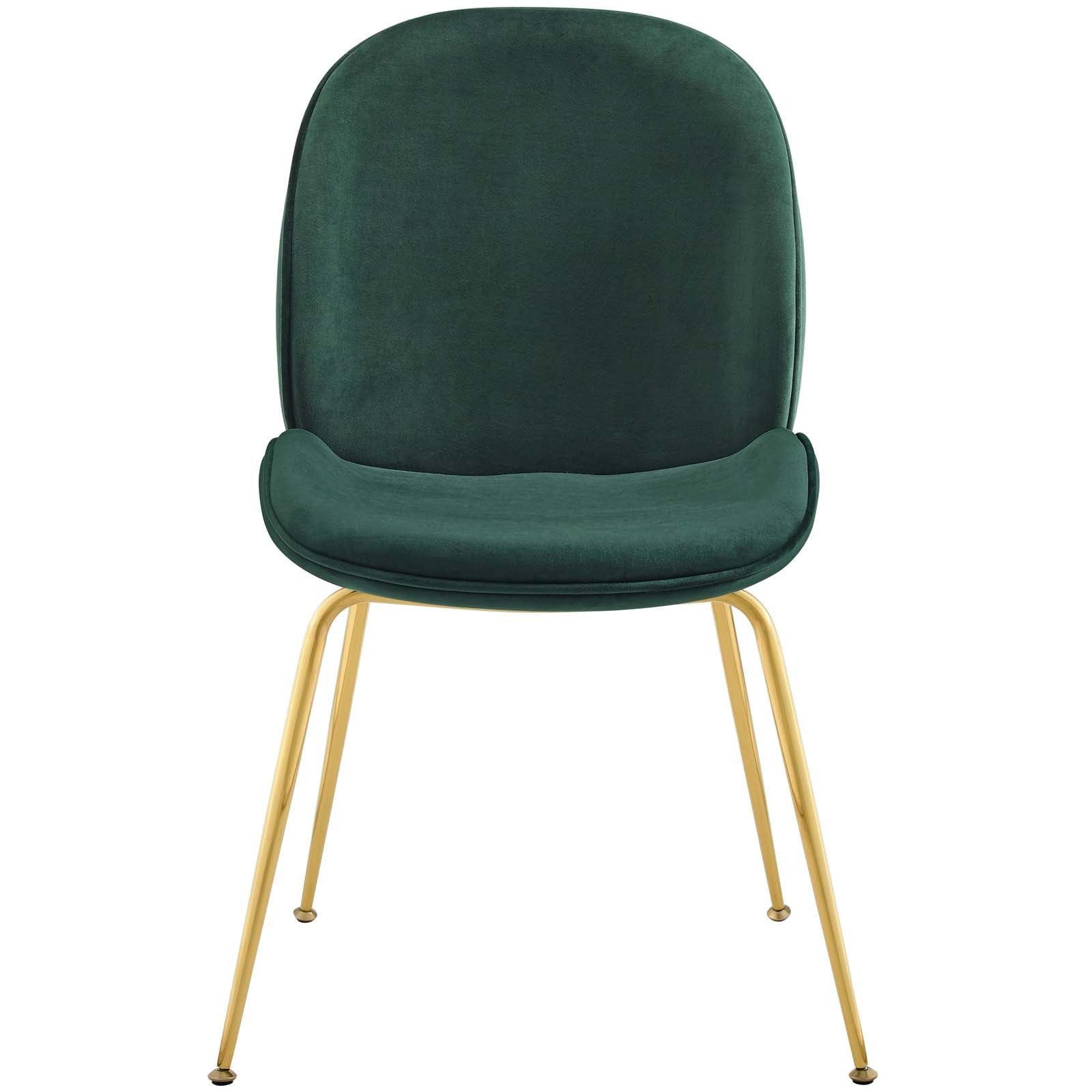 Modway Scoop Gold Stainless Steel Leg Performance Velvet Dining Chair - EEI-3548 | Dining Chairs | Modishstore - 15