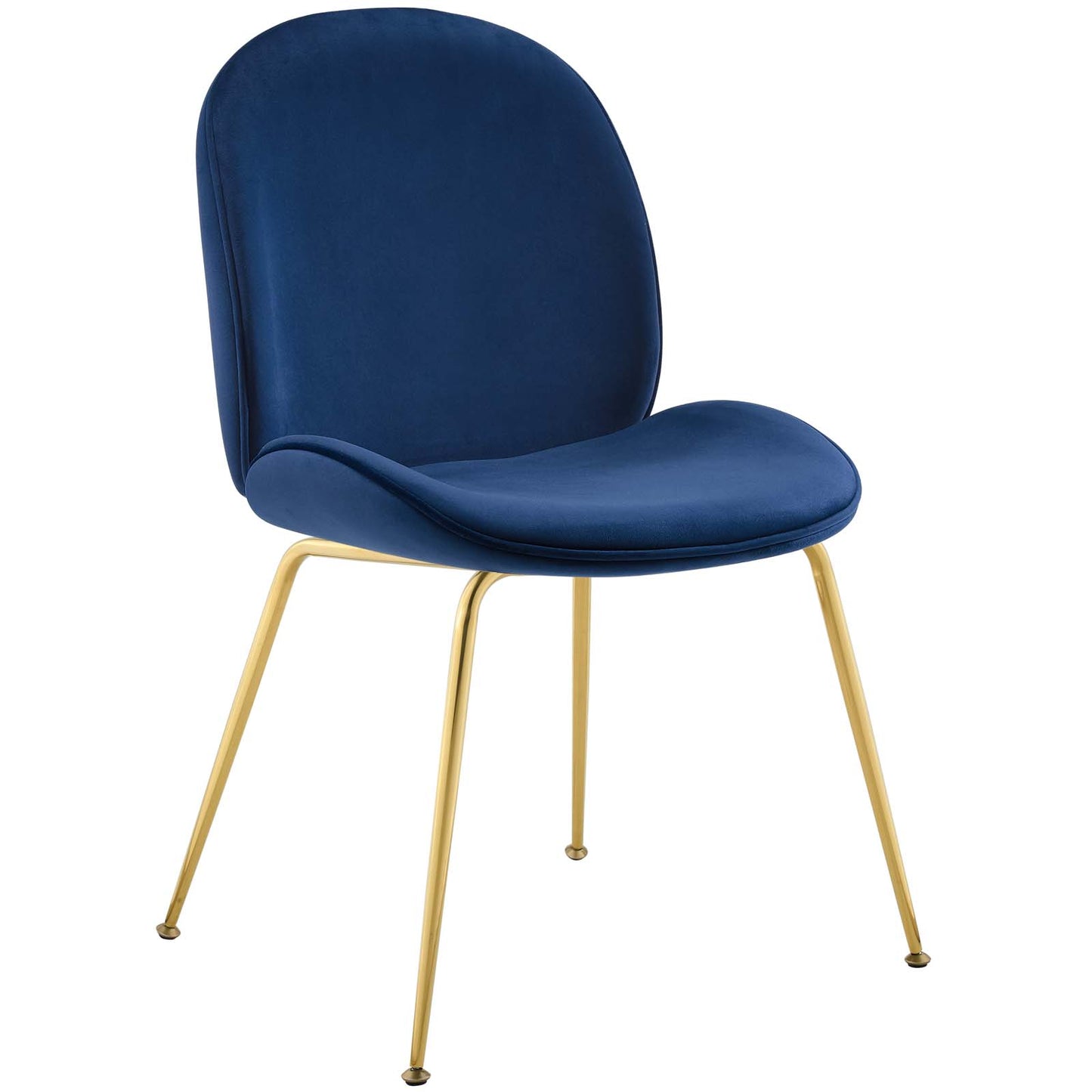 Modway Scoop Gold Stainless Steel Leg Performance Velvet Dining Chair - EEI-3548 | Dining Chairs | Modishstore - 19