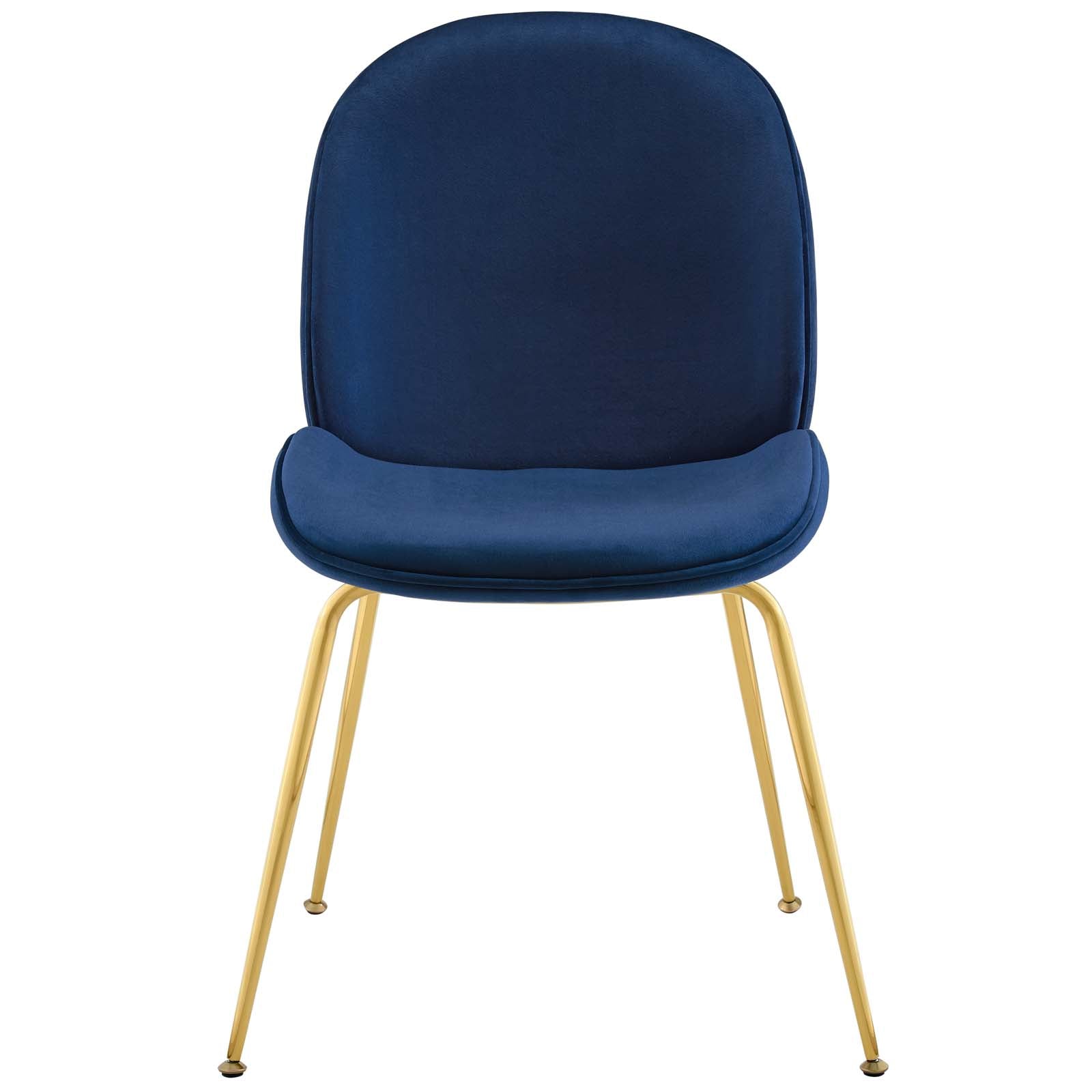 Modway Scoop Gold Stainless Steel Leg Performance Velvet Dining Chair - EEI-3548 | Dining Chairs | Modishstore - 21