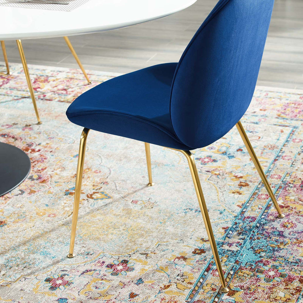 Modway Scoop Gold Stainless Steel Leg Performance Velvet Dining Chair - EEI-3548 | Dining Chairs | Modishstore - 23
