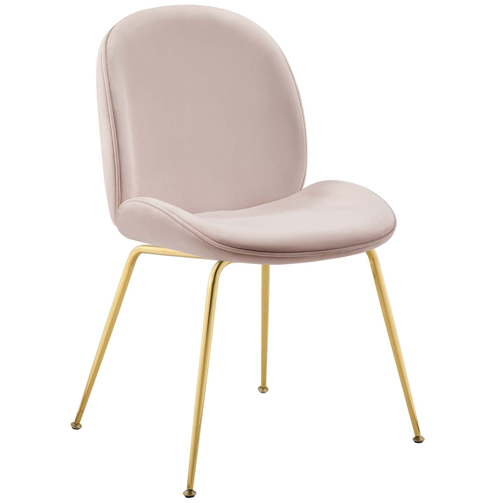 Modway Scoop Gold Stainless Steel Leg Performance Velvet Dining Chair | Dining Chairs | Modishstore-33