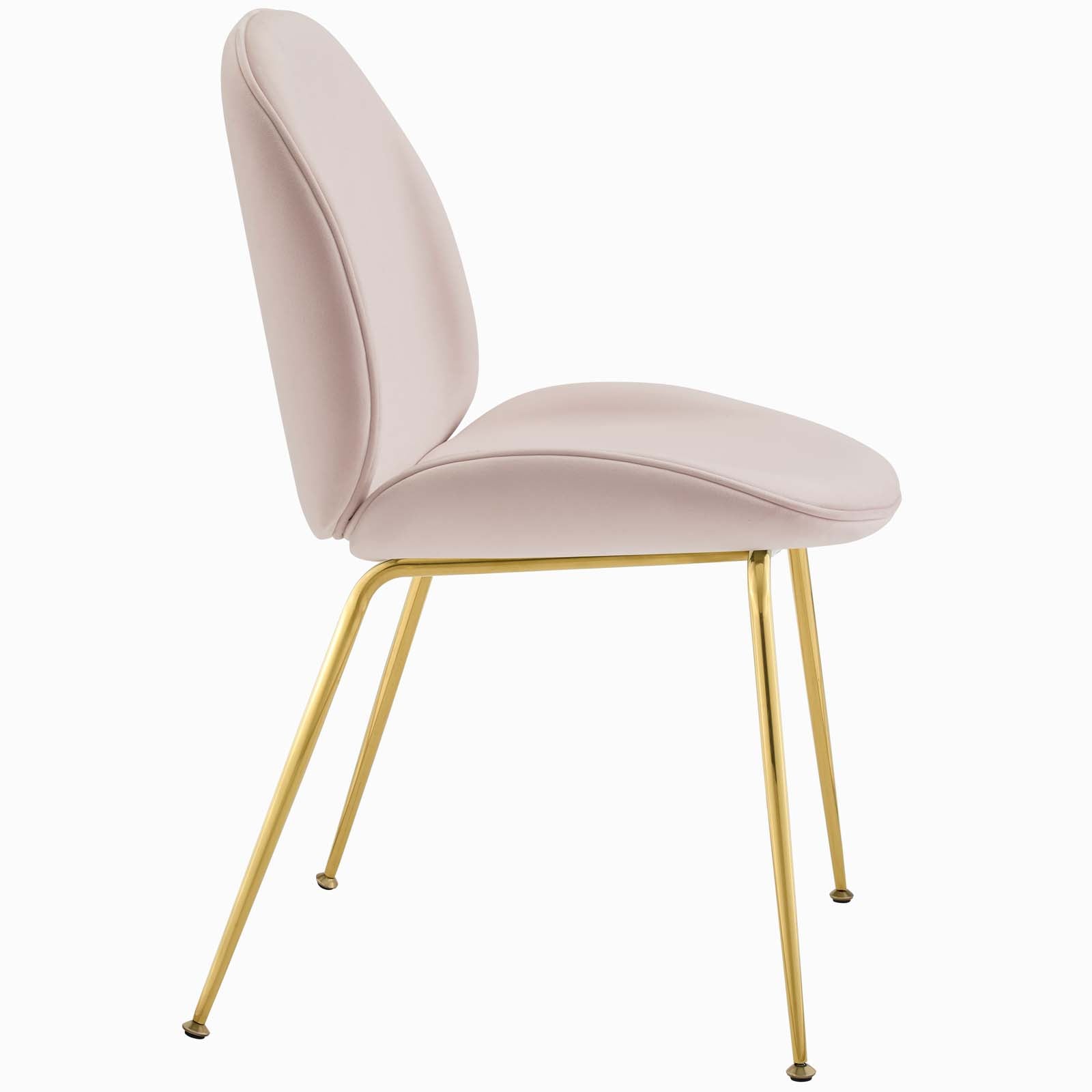 Modway Scoop Gold Stainless Steel Leg Performance Velvet Dining Chair | Dining Chairs | Modishstore-36