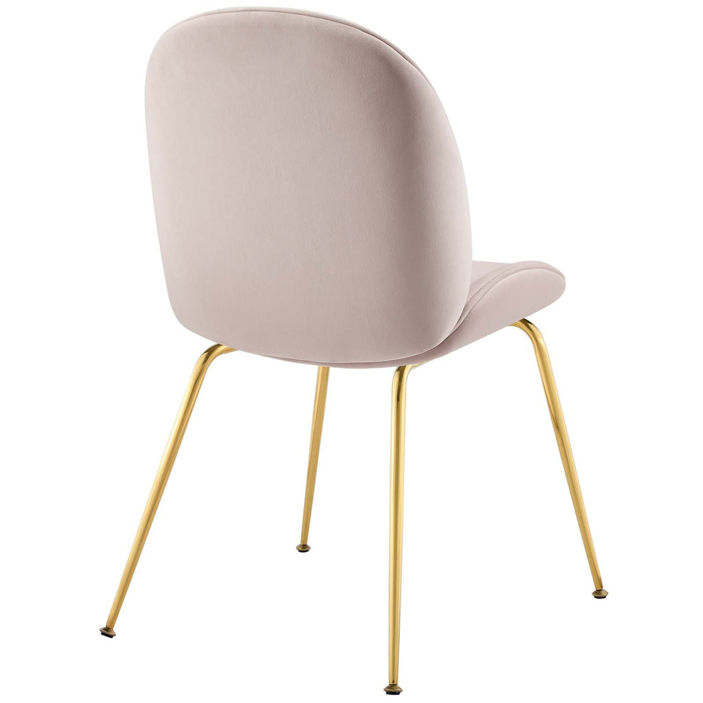 Modway Scoop Gold Stainless Steel Leg Performance Velvet Dining Chair - EEI-3548 | Dining Chairs | Modishstore - 28
