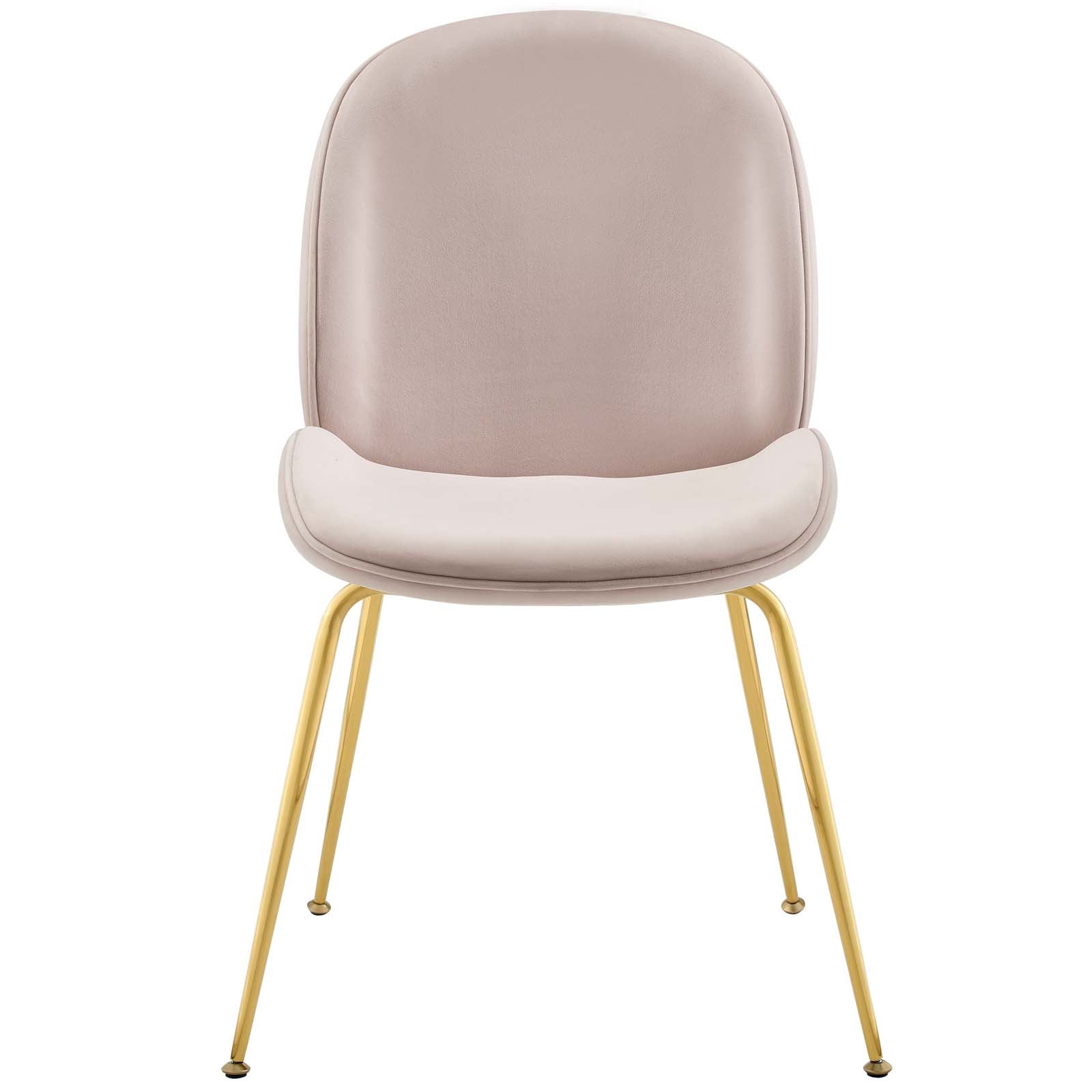 Modway Scoop Gold Stainless Steel Leg Performance Velvet Dining Chair | Dining Chairs | Modishstore-35