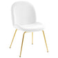 Modway Scoop Gold Stainless Steel Leg Performance Velvet Dining Chair - EEI-3548 | Dining Chairs | Modishstore - 12