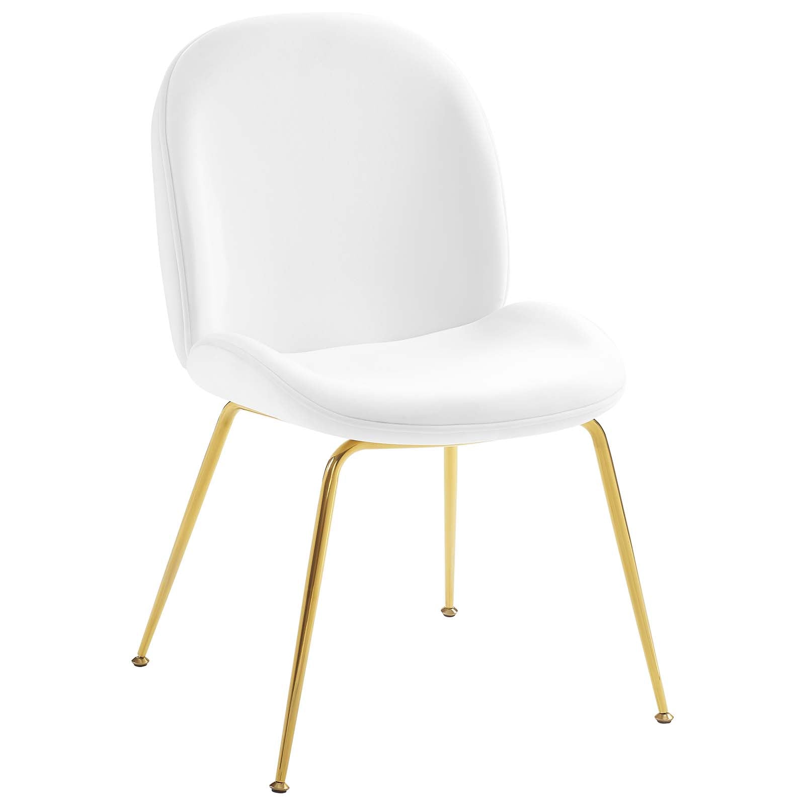 Modway Scoop Gold Stainless Steel Leg Performance Velvet Dining Chair - EEI-3548 | Dining Chairs | Modishstore - 12