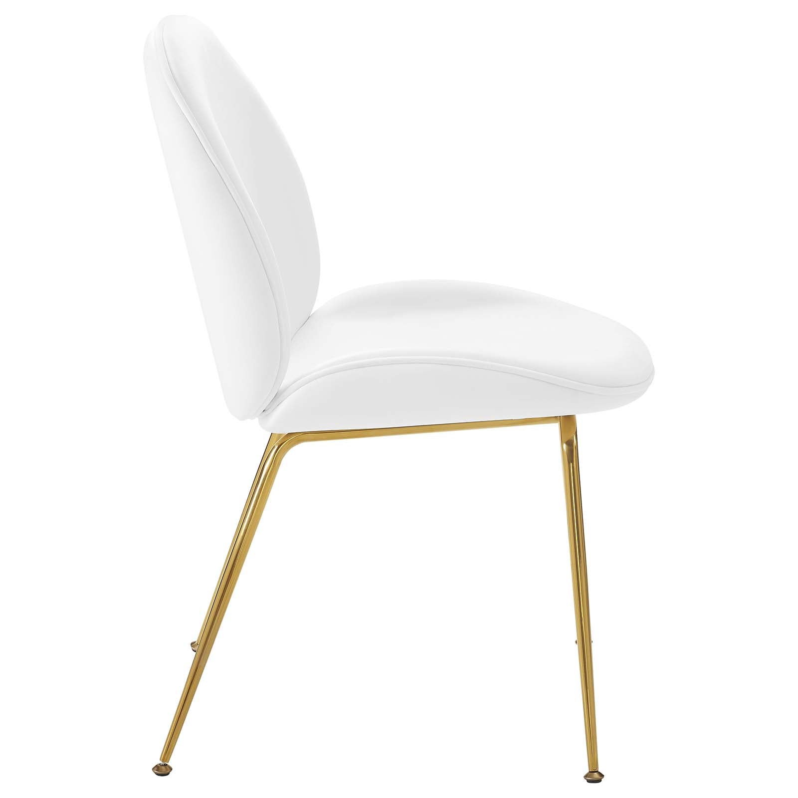 Modway Scoop Gold Stainless Steel Leg Performance Velvet Dining Chair | Dining Chairs | Modishstore-9