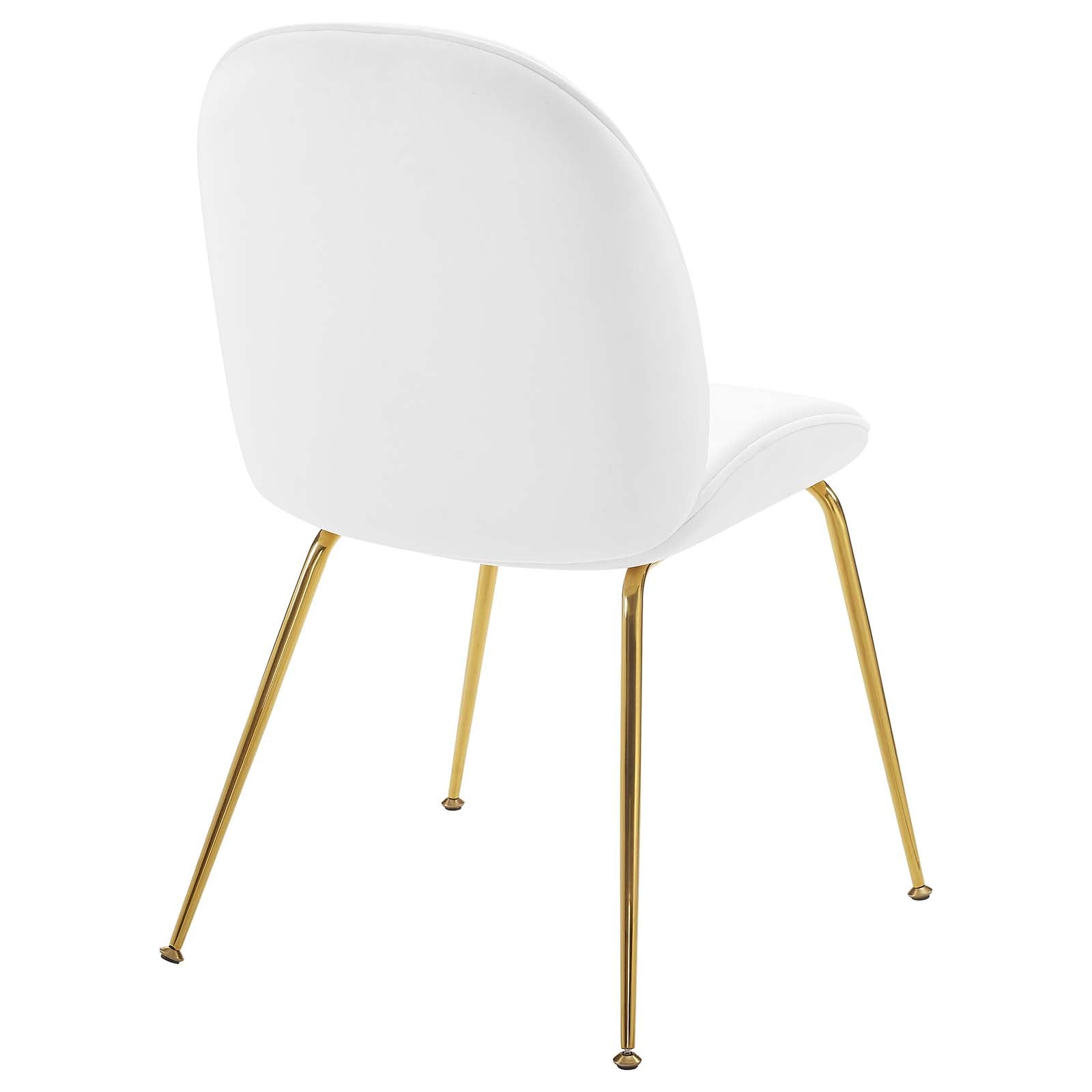 Modway Scoop Gold Stainless Steel Leg Performance Velvet Dining Chair | Dining Chairs | Modishstore-11