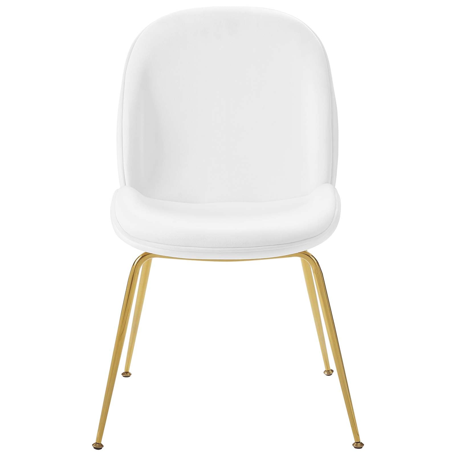 Modway Scoop Gold Stainless Steel Leg Performance Velvet Dining Chair | Dining Chairs | Modishstore-10
