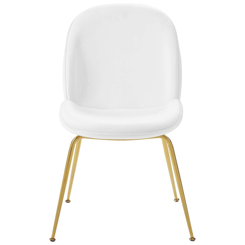 Modway Scoop Gold Stainless Steel Leg Performance Velvet Dining Chair - EEI-3548 | Dining Chairs | Modishstore - 10
