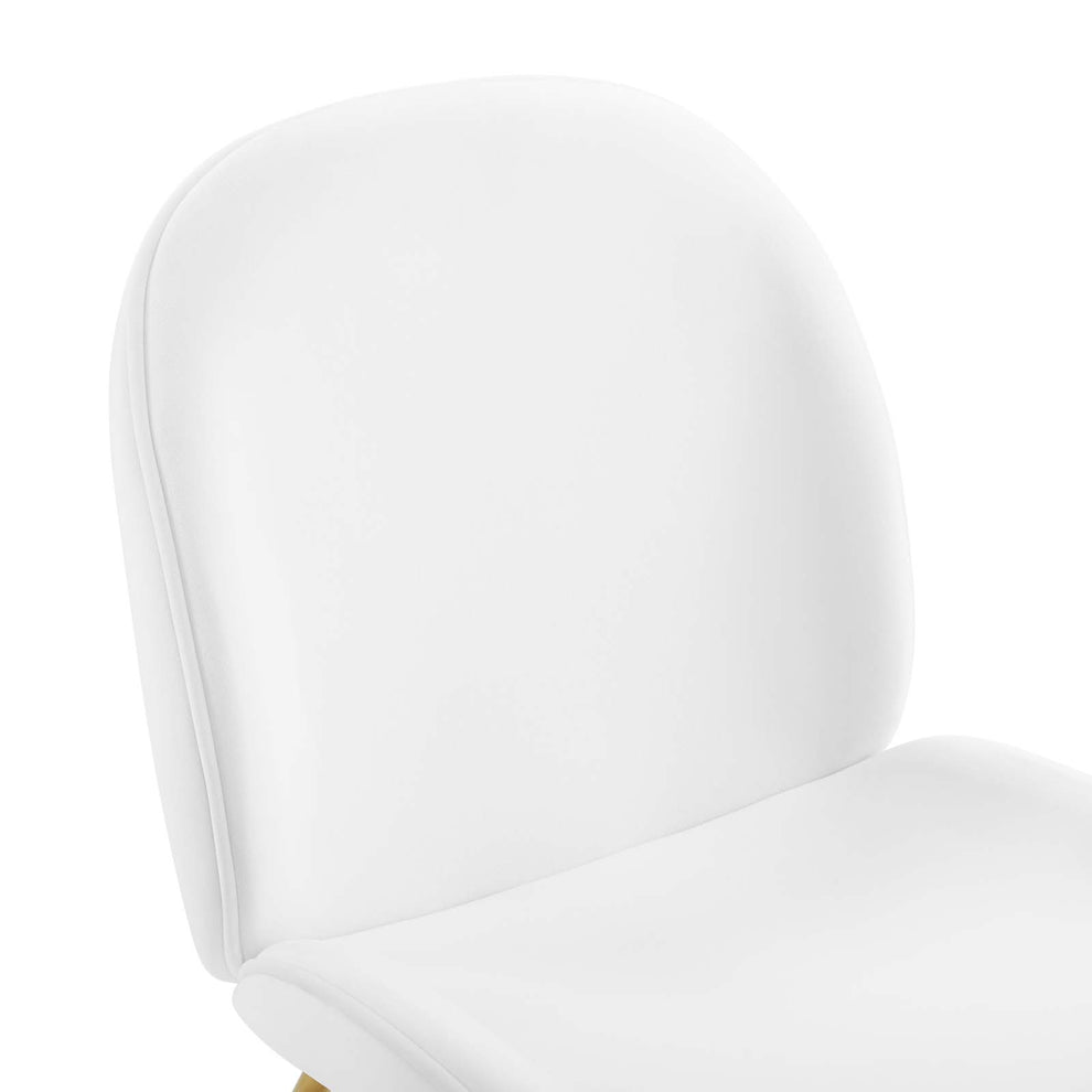 Modway Scoop Gold Stainless Steel Leg Performance Velvet Dining Chair - EEI-3548 | Dining Chairs | Modishstore - 8