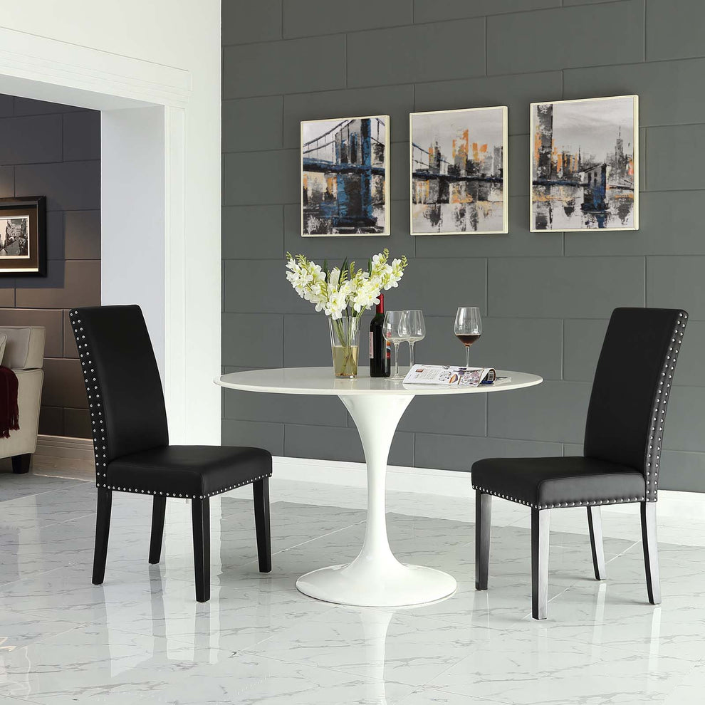 Modway Parcel Dining Side Chair Vinyl Set of 2 - EEI-3553 | Dining Chairs | Modishstore - 1