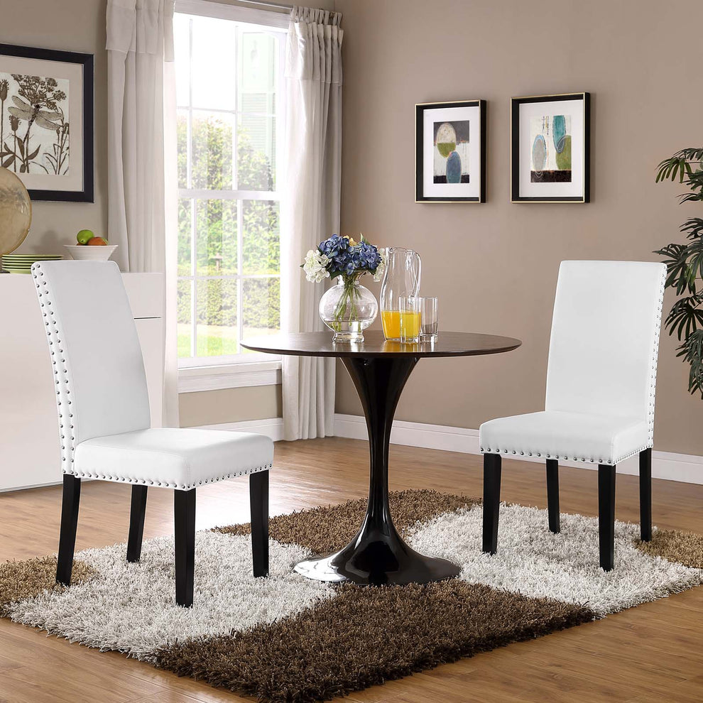 Modway Parcel Dining Side Chair Vinyl Set of 2 - EEI-3553 | Dining Chairs | Modishstore - 6