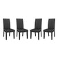 Modway Parcel Dining Side Chair Vinyl Set of 4 | Dining Chairs | Modishstore-9