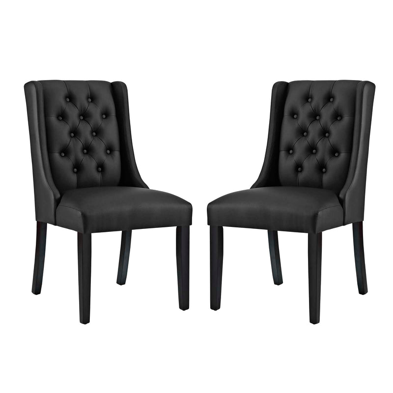 Modway Baronet Dining Chair Vinyl Set of 2 | Dining Chairs | Modishstore-2