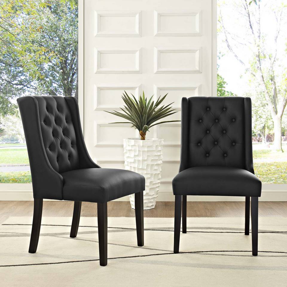 Modway Baronet Dining Chair Vinyl Set of 2 | Dining Chairs | Modishstore