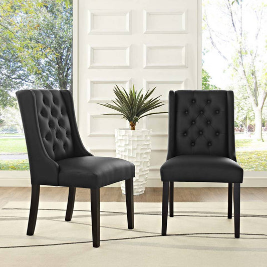 Modway Baronet Dining Chair Vinyl Set of 2 - EEI-3555 | Dining Chairs | Modishstore - 1