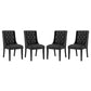 Modway Baronet Dining Chair Vinyl Set of 4 | Dining Chairs | Modishstore