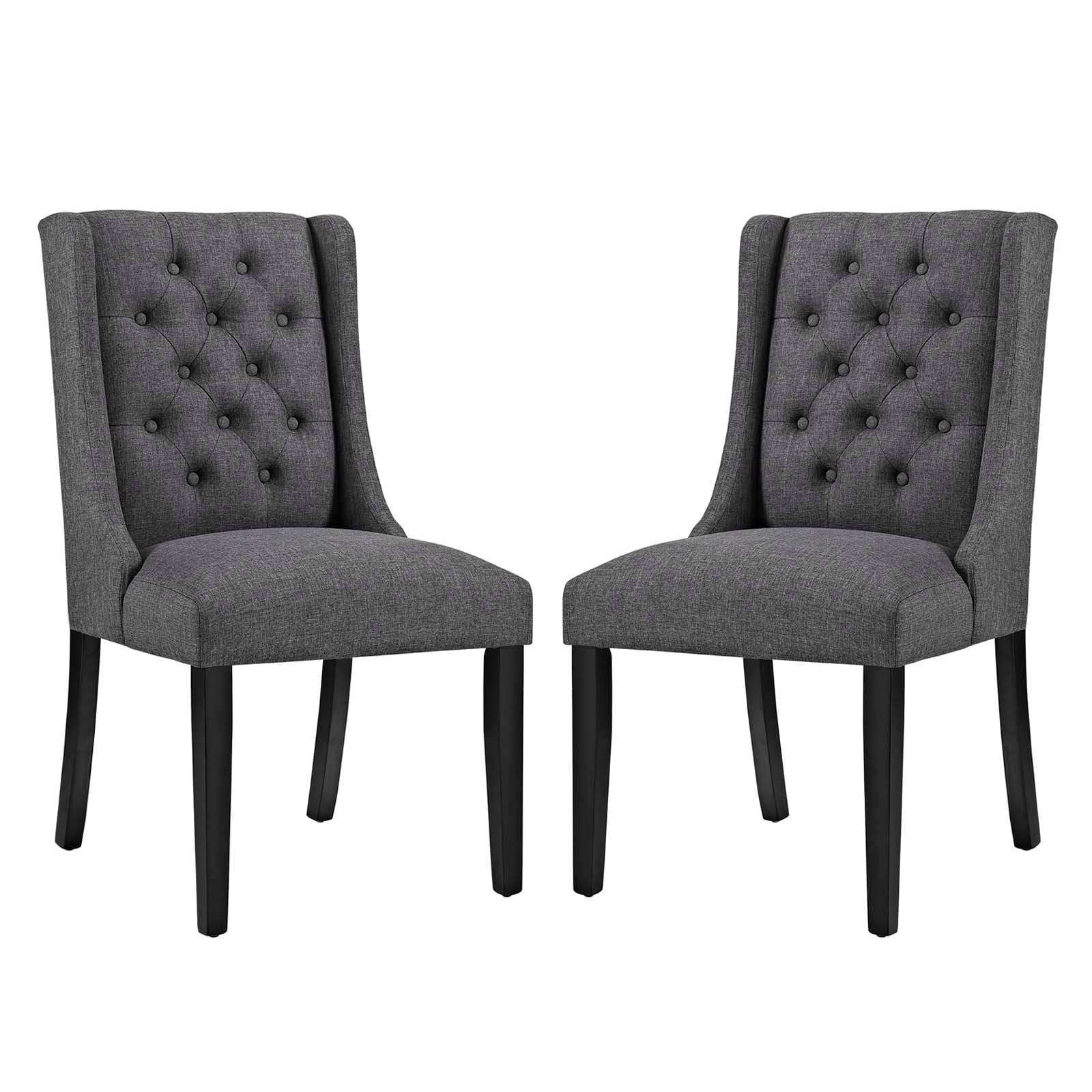 Modway Baronet Dining Chair Fabric Set of 2 | Dining Chairs | Modishstore-12