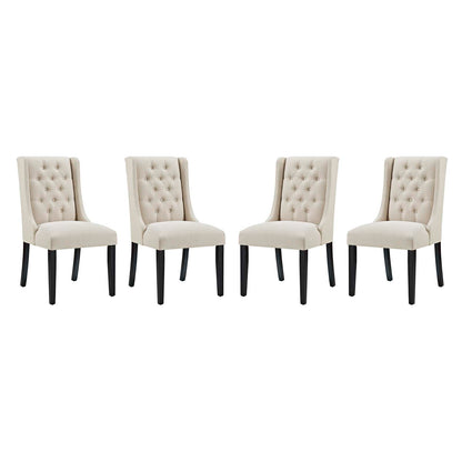 Modway Baronet Dining Chair Fabric Set of 4 | Dining Chairs | Modishstore-5