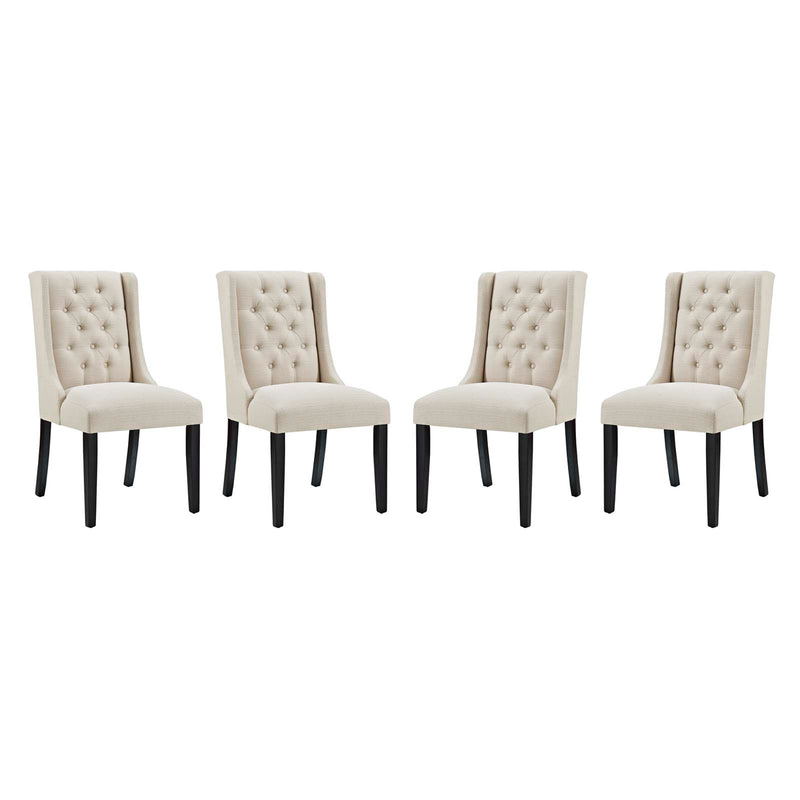 Modway Baronet Dining Chair Fabric Set of 4 | Dining Chairs | Modishstore-5