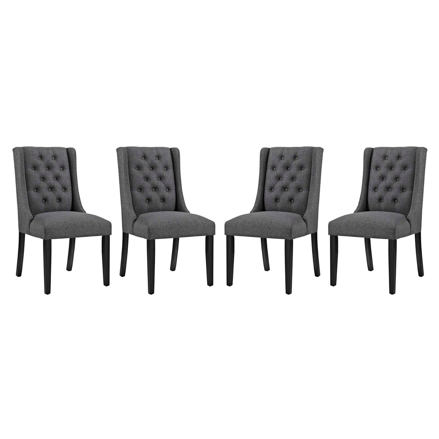 Modway Baronet Dining Chair Fabric Set of 4 - EEI-3558 | Dining Chairs | Modishstore - 7