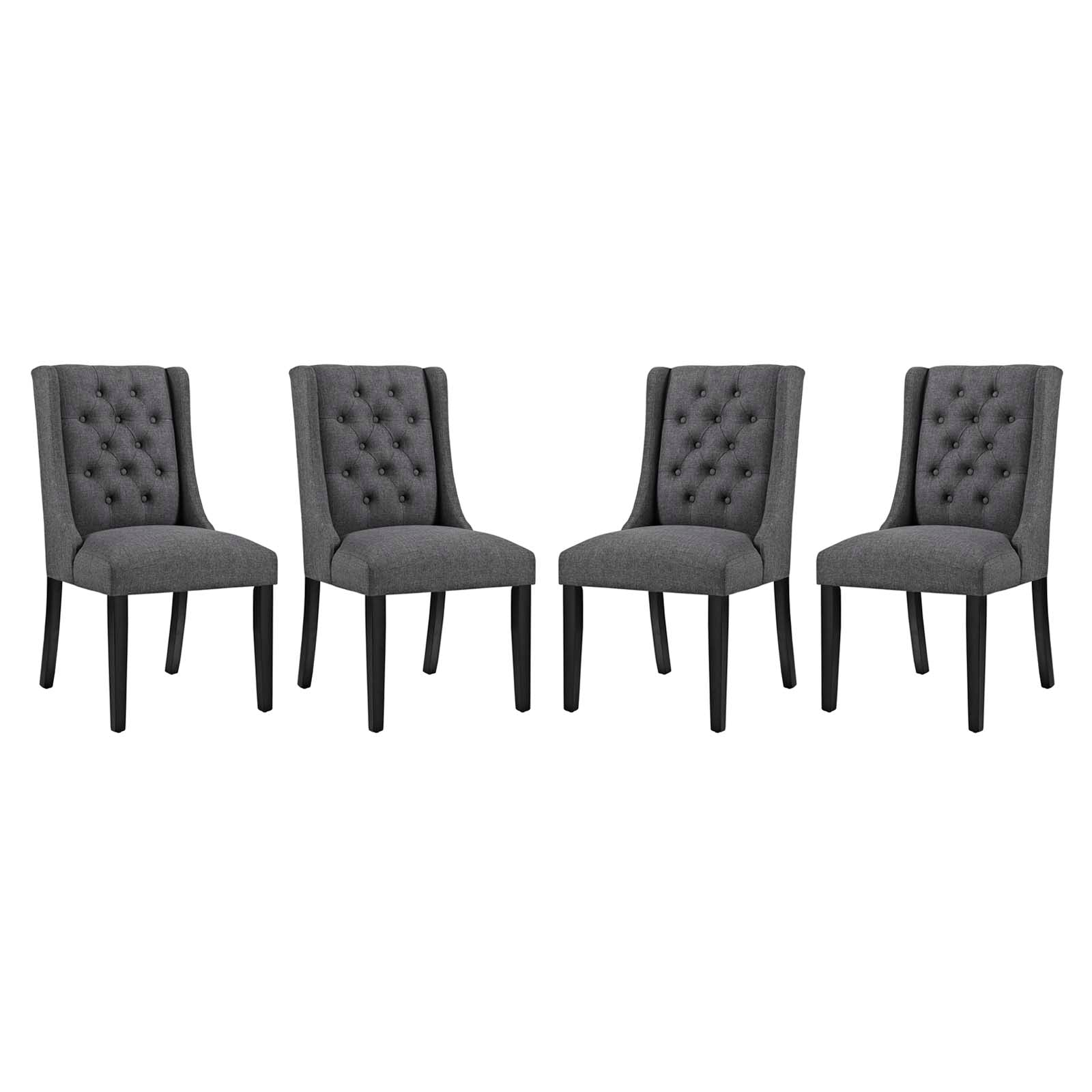 Modway Baronet Dining Chair Fabric Set of 4 - EEI-3558 | Dining Chairs | Modishstore - 7