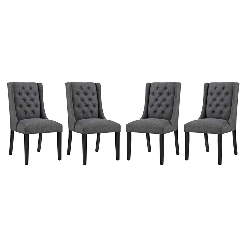 Modway Baronet Dining Chair Fabric Set of 4 | Dining Chairs | Modishstore-7